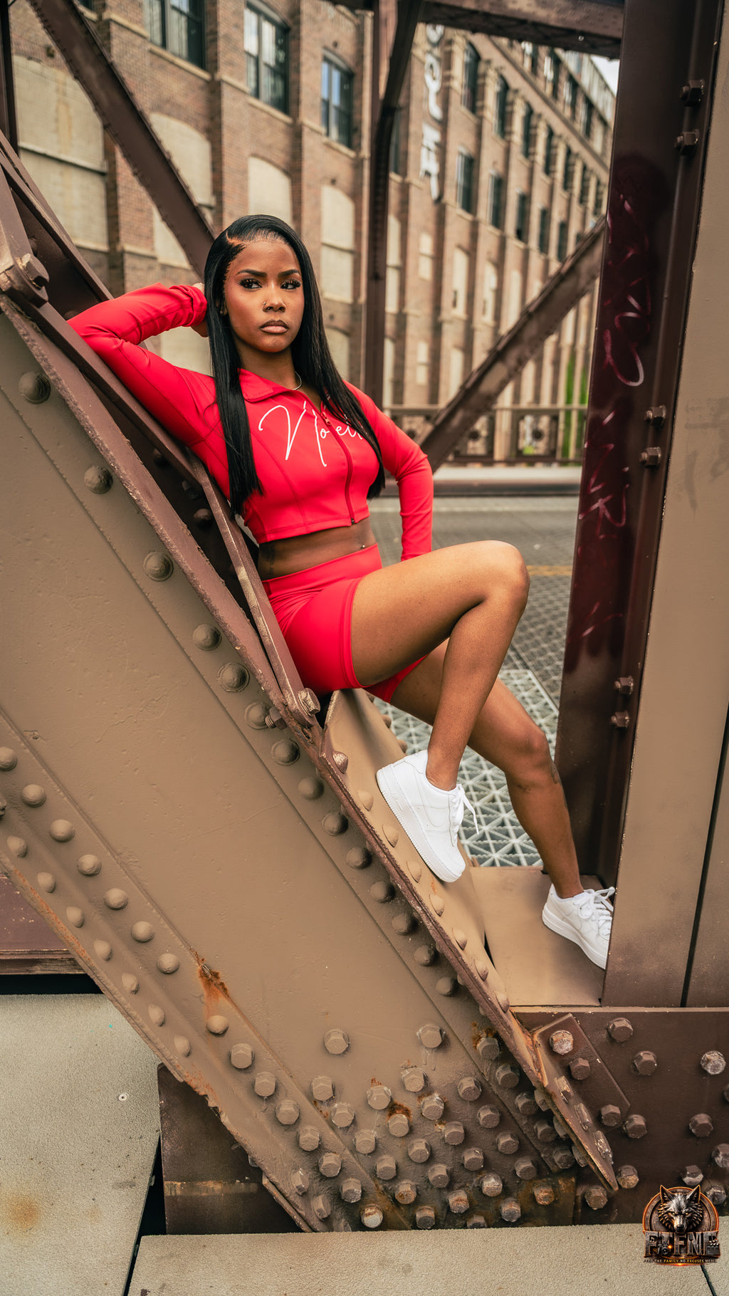 Women's Red Noelle Set