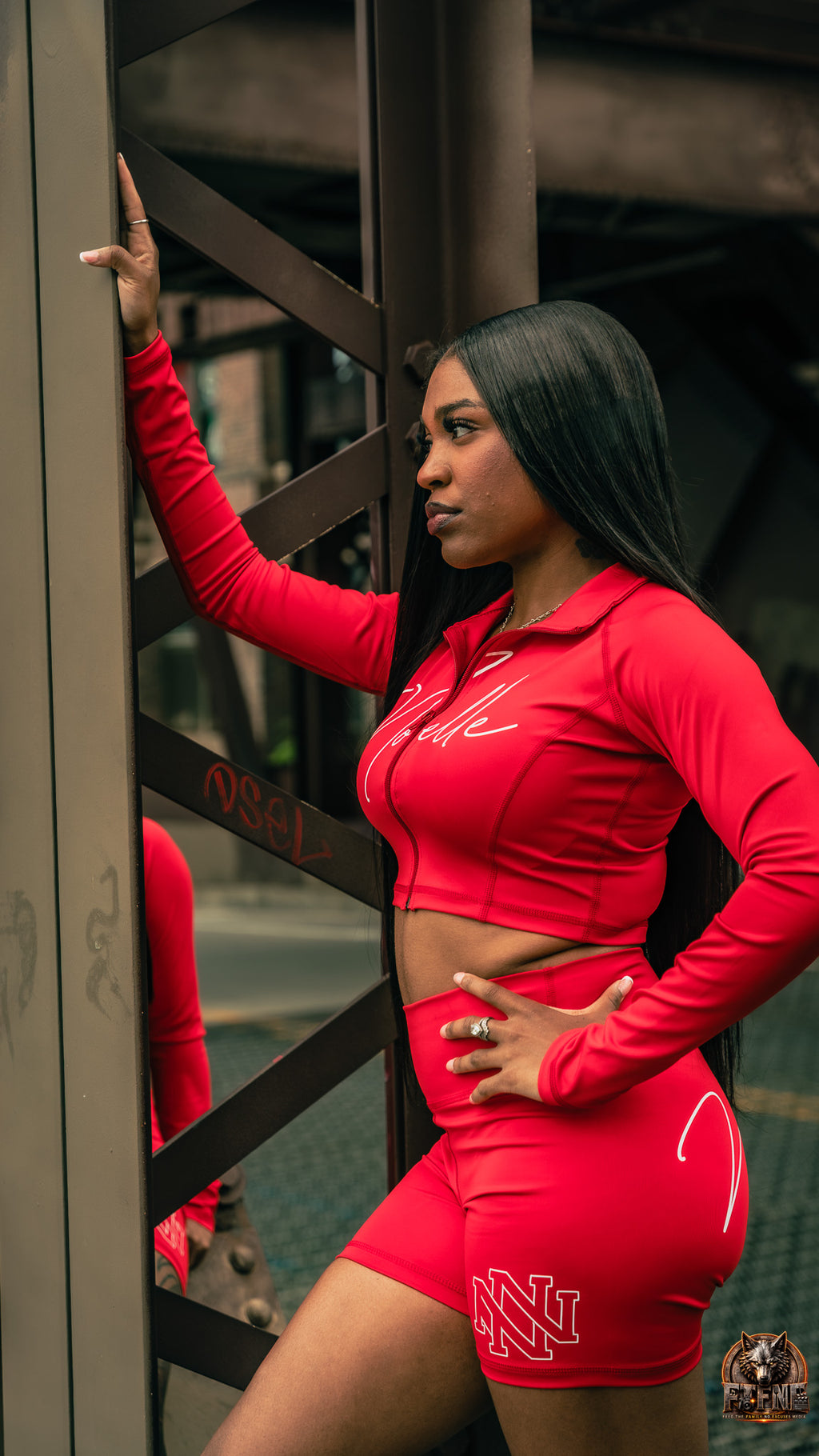Women's Red Noelle Set