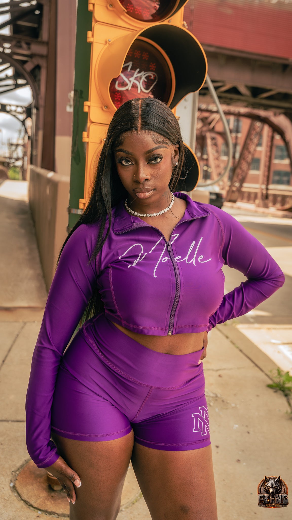 Women's Purple Noelle Set