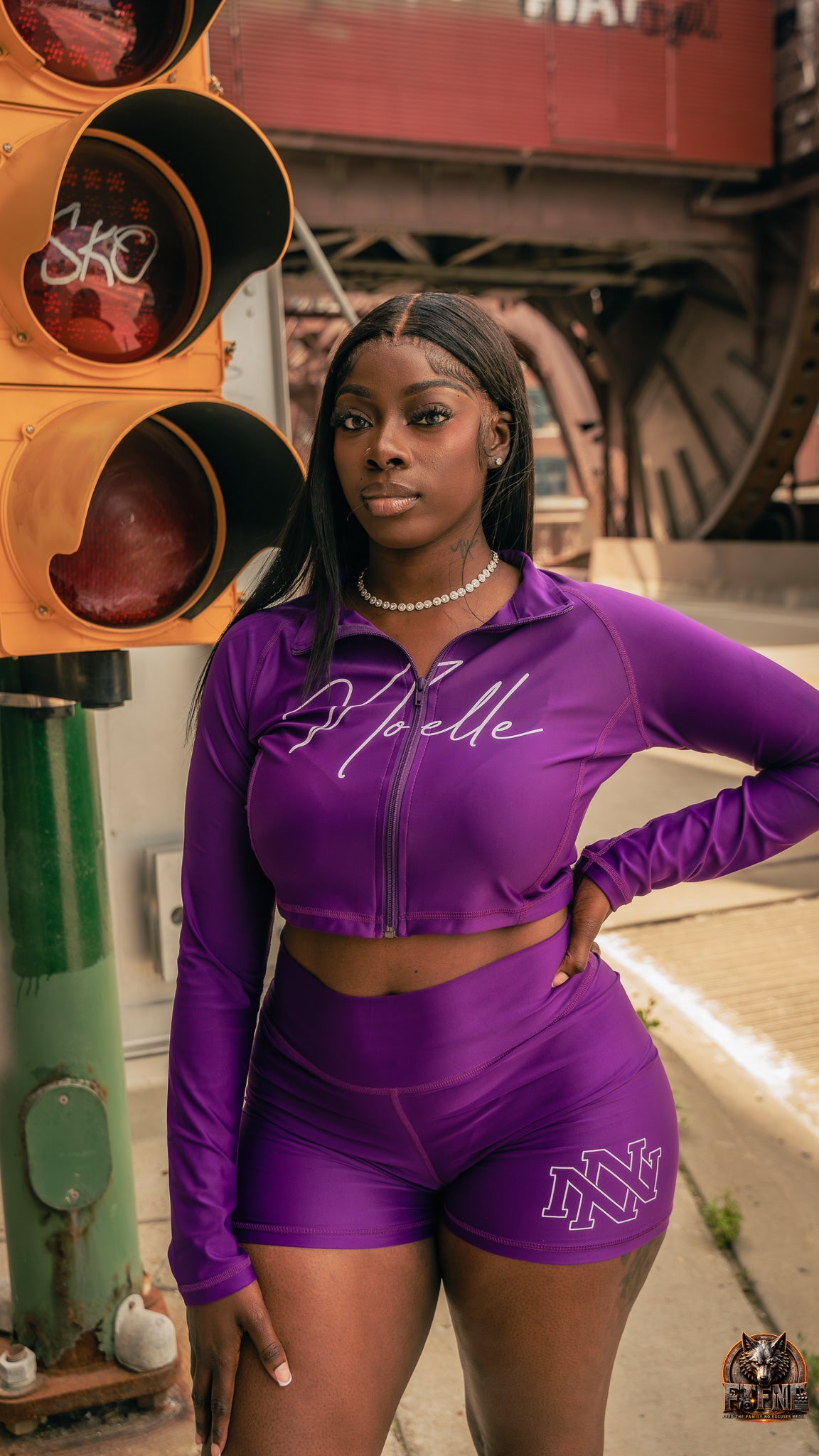Women's Purple Noelle Set
