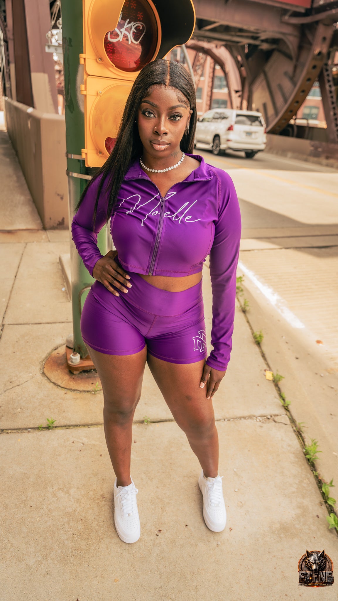 Women's Purple Noelle Set