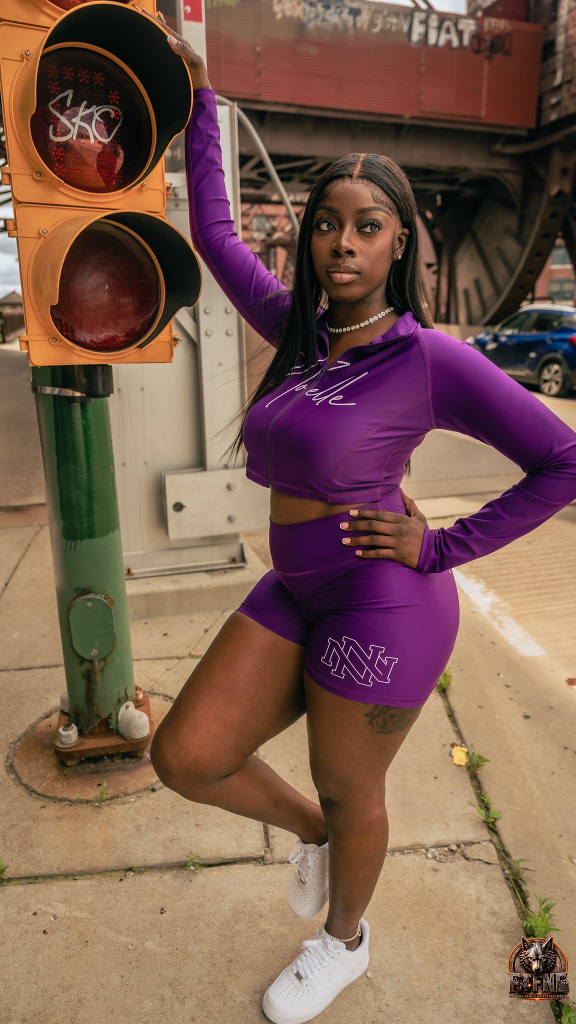 Women's Purple Noelle Set